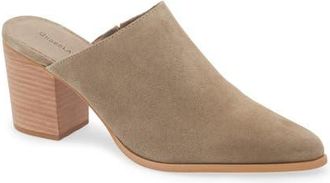 Chocolat Blu Emery Pointed Toe Mule in Taupe Sued at Nordstrom, Size 8.5