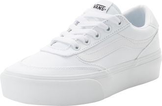 Vans Sneaker VANS Brooklyn LS Platform, Damen, Gr. 36,5, www, canvas wei&szlig;, wei&szlig;, Textil, Schuhe Sneaker