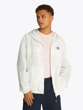 Tommy Jeans Outdoorjacke TOMMY JEANS TJM LW CHICAGO JACKET, Herren, Gr. XL, beige (ecru), Web, Obermaterial: 100% Polyester, regular fit normal, Jacken Outdoorjac