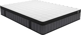 Vente-Unique Colch&oacute;n de 140 x 190 cm h&iacute;brido de muelles ensacados con 7 zonas y gel viscoel&aacute;stico de 25 cm de grosor - TOLCA de YSM&Eacute;E