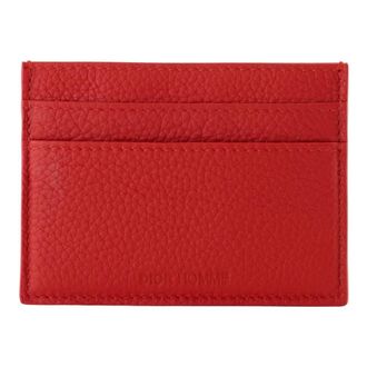 Dior Accessoires, Heren, Rood, ONE Size, Leer, Kaarthouder