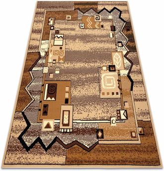 RugsX Rugsx - Alfombra Bcf Morad Szlaczek Sendero, Cl&aacute;sico - Beige Beige 240x340 Cm