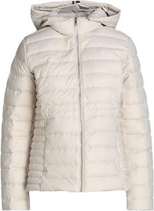 Tommy Hilfiger Removable Hood Down Jacket for Women in Beige with Duck Down Filling