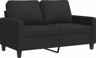 vidaXL Sof&aacute; De 2 Plazas De Tela Negro 120 Cm Vidaxl