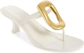 Jeffrey Campbell Linq Up Slide Sandal in Cream Gold at Nordstrom, Size 11