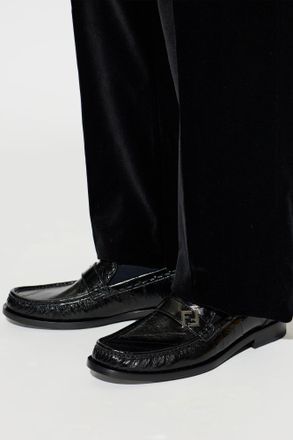 Fendi Missina Loafer-type Shoes, Mens, Black