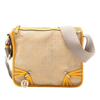 Fendi Pre-owned Vintage Crossbody Bag - Dames - Pre-owned - Beige - Maat: ONE Size Leer