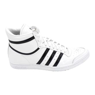 adidas Stijlvolle Hi-Top Leren Sneakers - Heren - Skateschoenen - Wit - 39 1/3 EU - Fitness