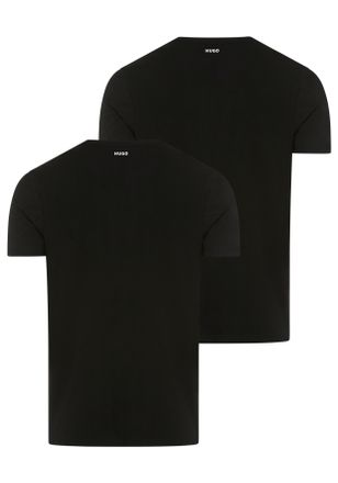 HUGO BOSS T-Shirt HUGO HUGO-V, Herren, Gr. 3XL, schwarz001, Single Jersey, Obermaterial: 96% Baumwolle, 4% Elasthan, unifarben, slim fit normal, V-Ausschnitt, a
