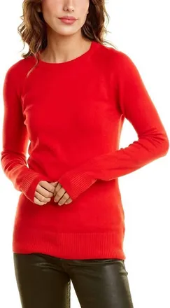 French Connection Babysoft Raglan Crew Sweater In Mars Red