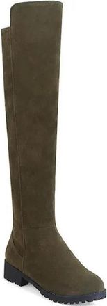 Generic Womens Knee High Knight Boots Square Heel Frosted Low Heel Knight Boots Solid Women Shoe