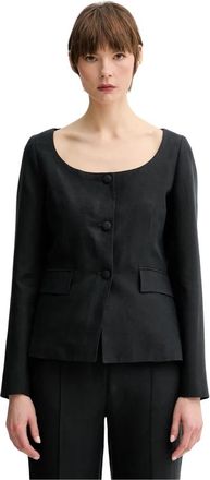 Remain Open-neck Jacket - Dames - Blazers - Zwart - L - Polyester - Jassen