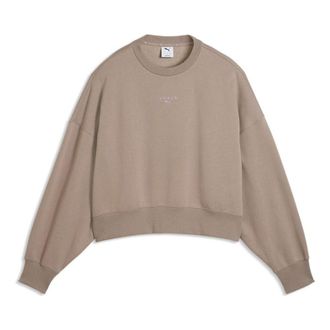 Puma (WMNS) PUMA x Hyrox Heavyweight Crew Sweatshirt Mouse Gray 529249-81