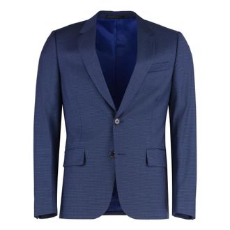 Paul Smith Blazers, male, Blue, Size: M Two-piece Wool Suit