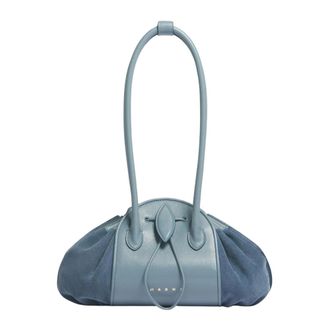 Marni Shoulder Bags, female, Blue, Size: ONE SIZE Baguette Shoulder Bag