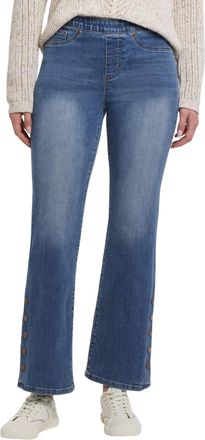Tribal Audrey Micro Flare Pull On Jean In Vintage Wash