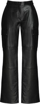 8 by YOOX LEATHER CARGO SLIM-FIT PANTS