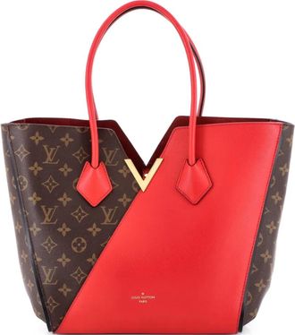 Louis Vuitton Kimono Handbag Monogram Canvas and Leather MM tote bag - Rood