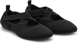 Mango Crossport Ballet Flat in Black at Nordstrom, Size 6Us