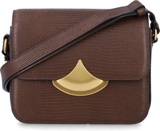 Sessun Lizard-Effect Leather Small Shoulder Bag