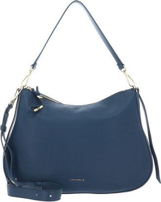 Coccinelle shoulder bag cross body bag Nory Handbag Grained Leather Deep Blue