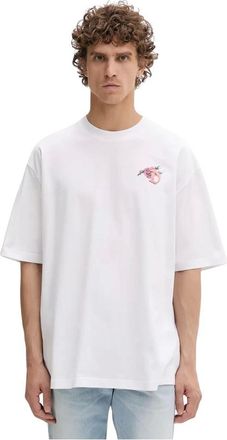 Diesel Tops, Heren, Wit, S, Katoen, T-Boggy V4 T-shirt