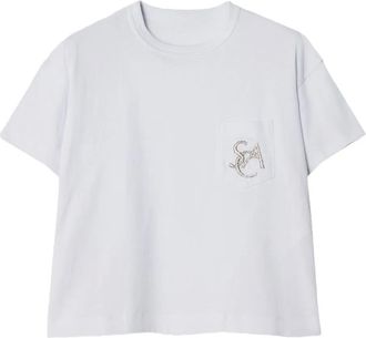 sacai chest-pocket T-shirt - White