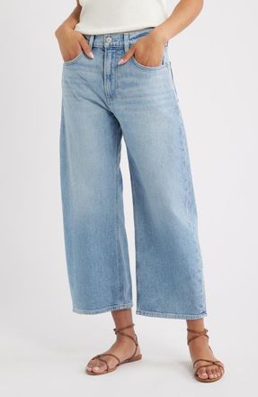 Paige Arellia High Waist Ankle Barrel Jeans in Audubon at Nordstrom, Size 28P