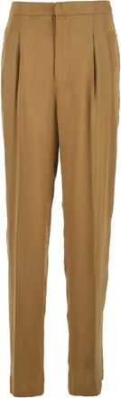 Twin-Set Pantaloni plissé - Marrone