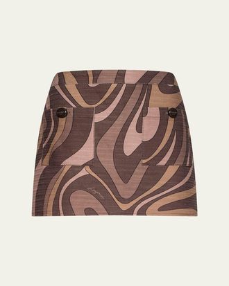 L'agence Cyra Low-Rise Mini Skirt