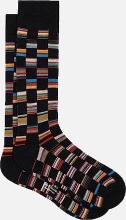 Paul Smith Mens Paul Smith Laurel Sock Multi-Colour Check - Black - Size: 2.5/3/3.5/4/4.5/5/11.5/11/10.5/10/14.5/14/13.5/13/12.5/12/8.5/9/9.5/16/15.5/15/5.5/6/6