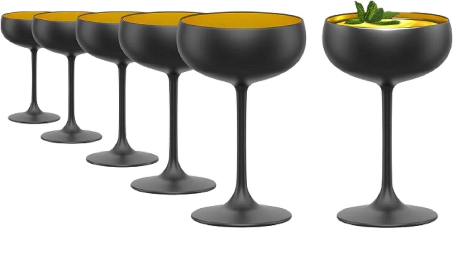 6x Moët & Chandon Champagnergläser Ice Imperial – Klar Mit Schwarzem Logo