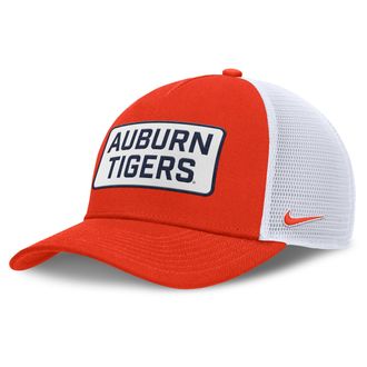 Nike Auburn On-Field Rise Nike Mens College Trucker Adjustable Hat in Orange | NC9799MFAUN-EST