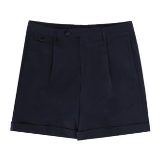 Lardini Cotton-tailored Shorts - - Shorts - Uomo - Blu - M