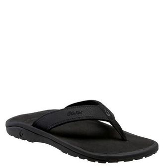Olukai Ohana Flip Flop in Black at Nordstrom, Size 10