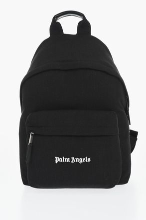 Palm Angels Solid-Color Cordura Backpack with Logo Embroidery Palm Angels