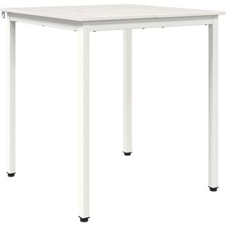 vidaXL Dining Table White 60 x 60 x 75 cm Solid Pine Wood vidaXL
