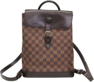 Louis Vuitton Pre-owned Backpacks, female, Brown, Size: ONE SIZE Pre-owned Canvas Backpack