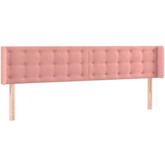 vidaXL Cabecero Con Led De Terciopelo Rosa 163x16x78/88 Cm Vidaxl