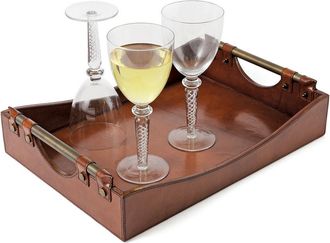 Go Home Leather Wave Tray