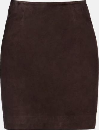 Rotate Suede miniskirt