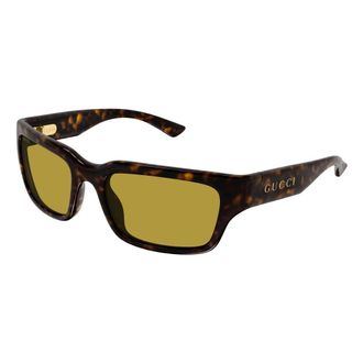 Gucci Gg 2240S Zonnebril - Heren - Zonnebrillen - Bruin - 58 MM - Accessoires