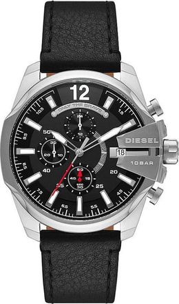 Diesel Horloges - Heren - Horloges - Grijs - ONE Size - Leer - Accessoires