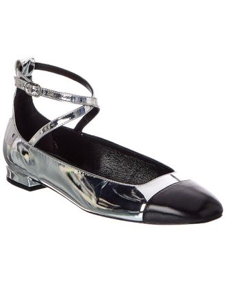 Stuart Weitzman Eden Strap Leather Flat