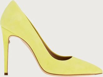 Ferragamo Womens Pointed-Toe Pumps In Yellow