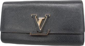Louis Vuitton Noir Long Wallet (Bi-Fold) (Pre-Owned)
