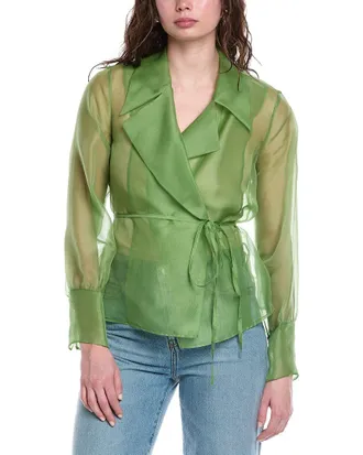 Rebecca Taylor Silk Organza Blouse