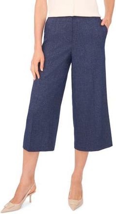 Halogen High Waist Culotte Pants in Blue Stone at Nordstrom Rack, Size 16
