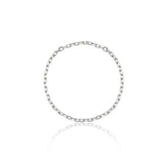 Lily & Roo Solid White Gold Chain Ring