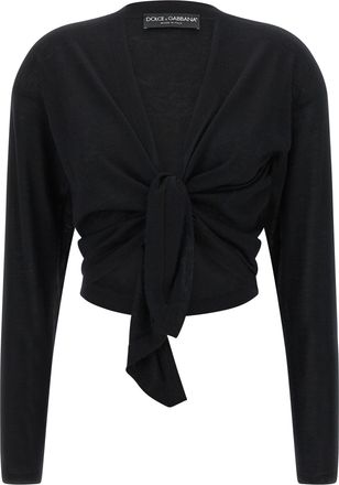 Dolce & Gabbana Black Cashmere Womens Cardigan